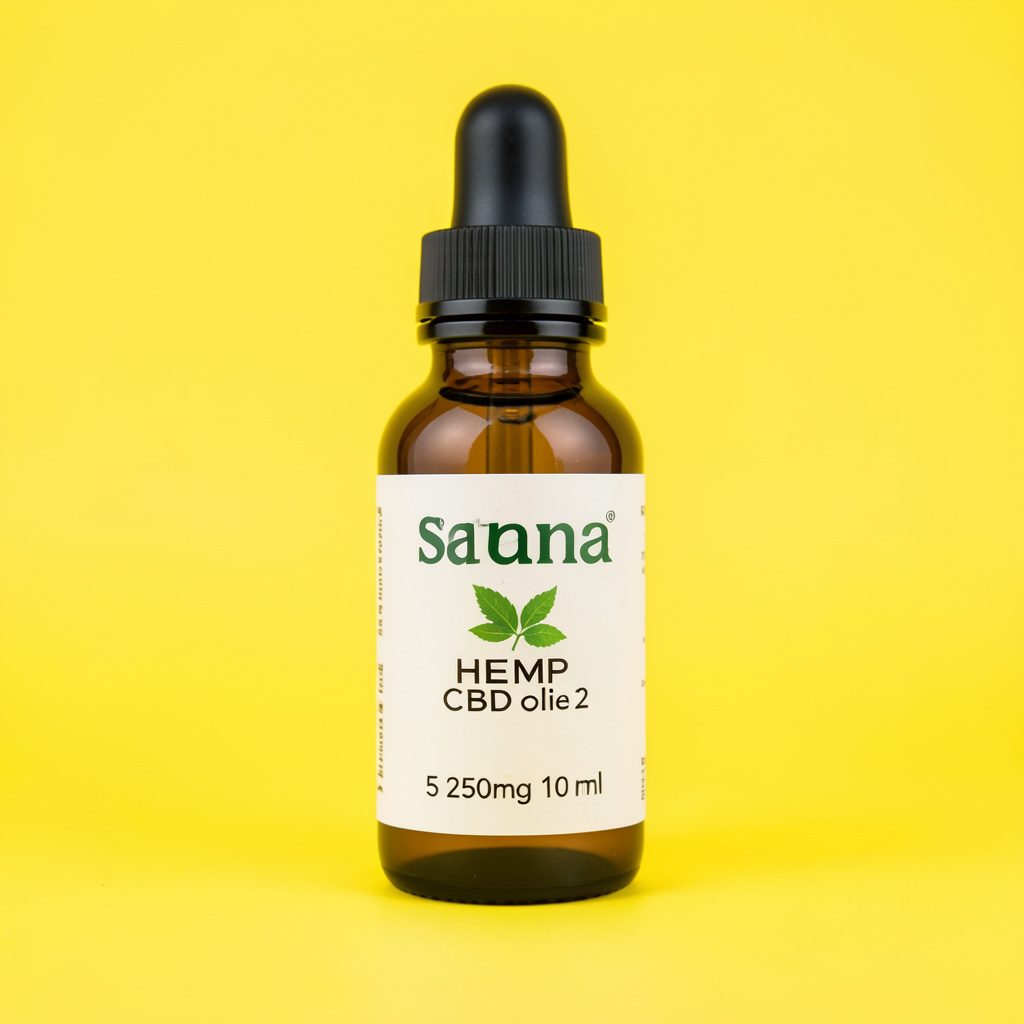 Sana Hemp CBD olie 2,5% 250mg 10ml flaske med æske
